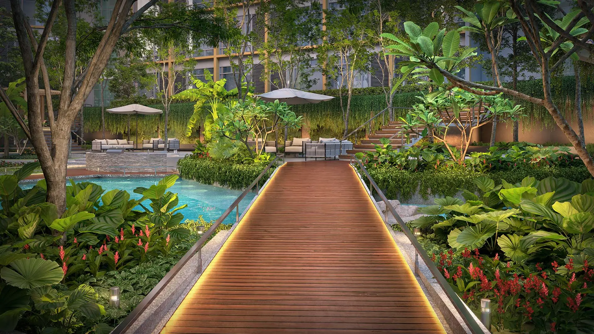 garden boardwalk