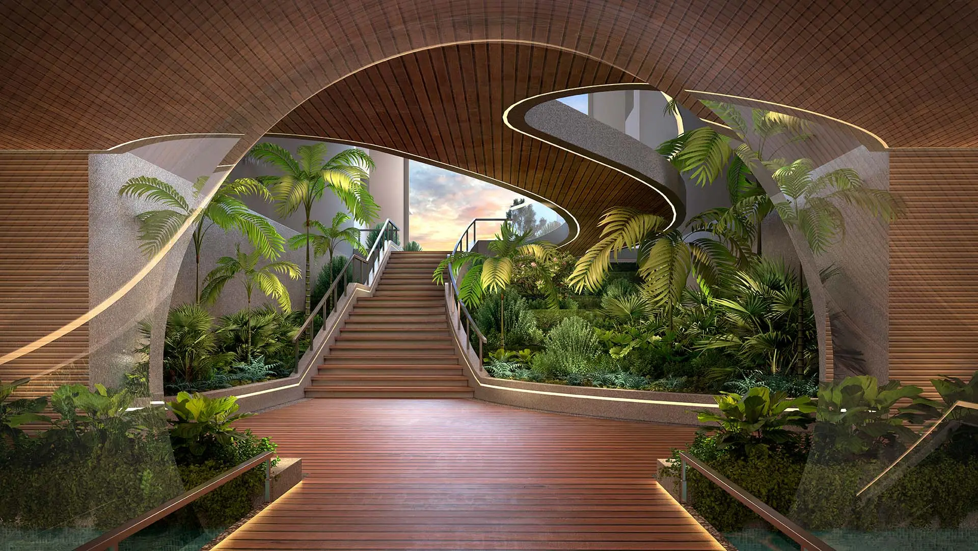 pavilion steps