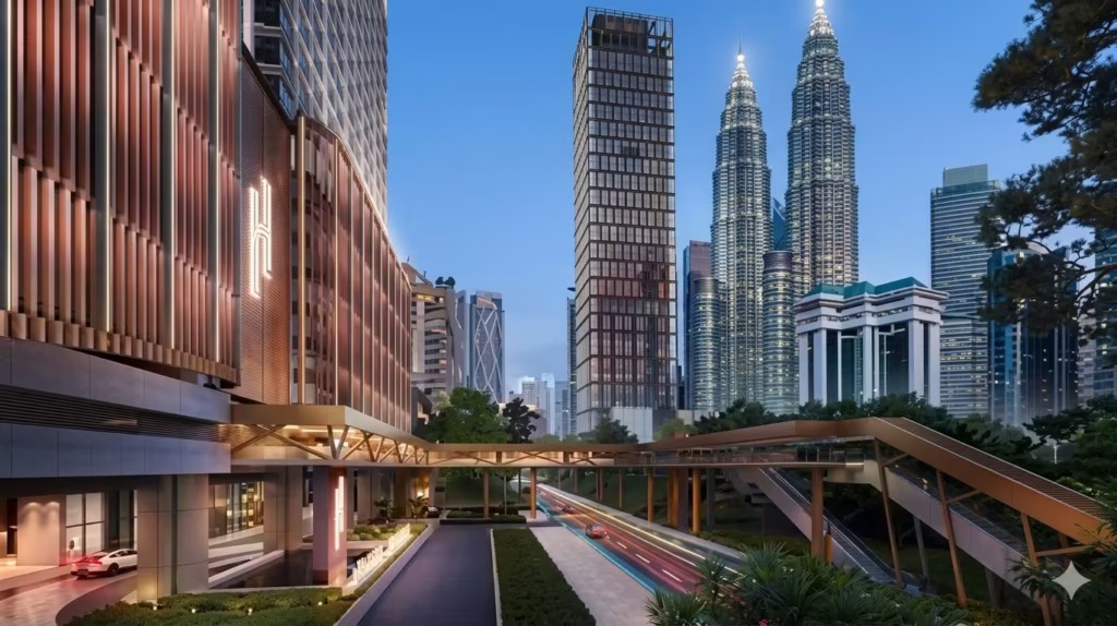 Armani Hallson the only developer come with 300m covered walk way to KLCC