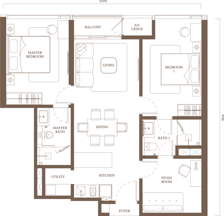 Pavilion Square Bukit Bintang – Direct Pavilion Mall Serviced Residence ps Type C2