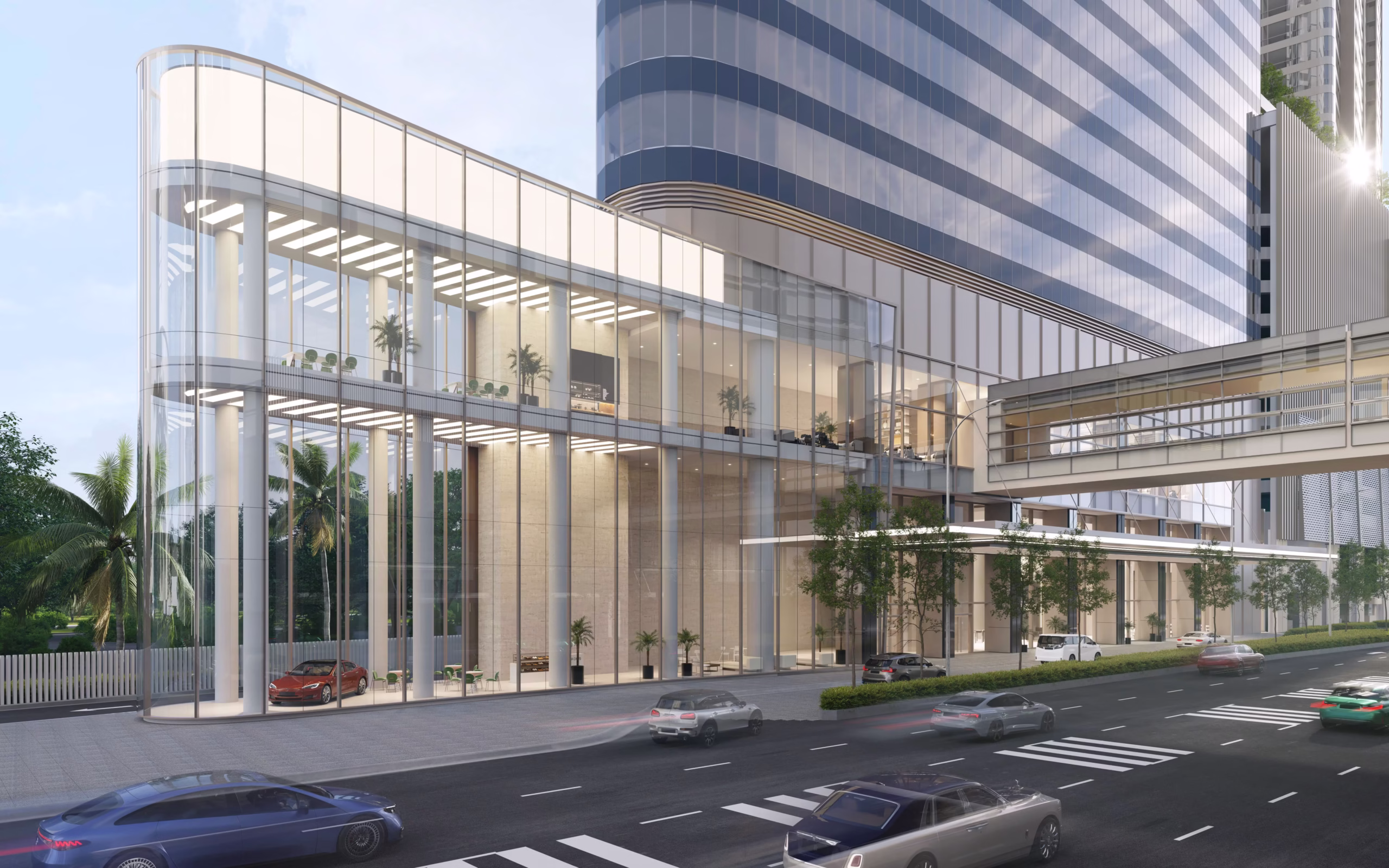 Pavilion Square Corporate Suites: Ground floor gallery & street view