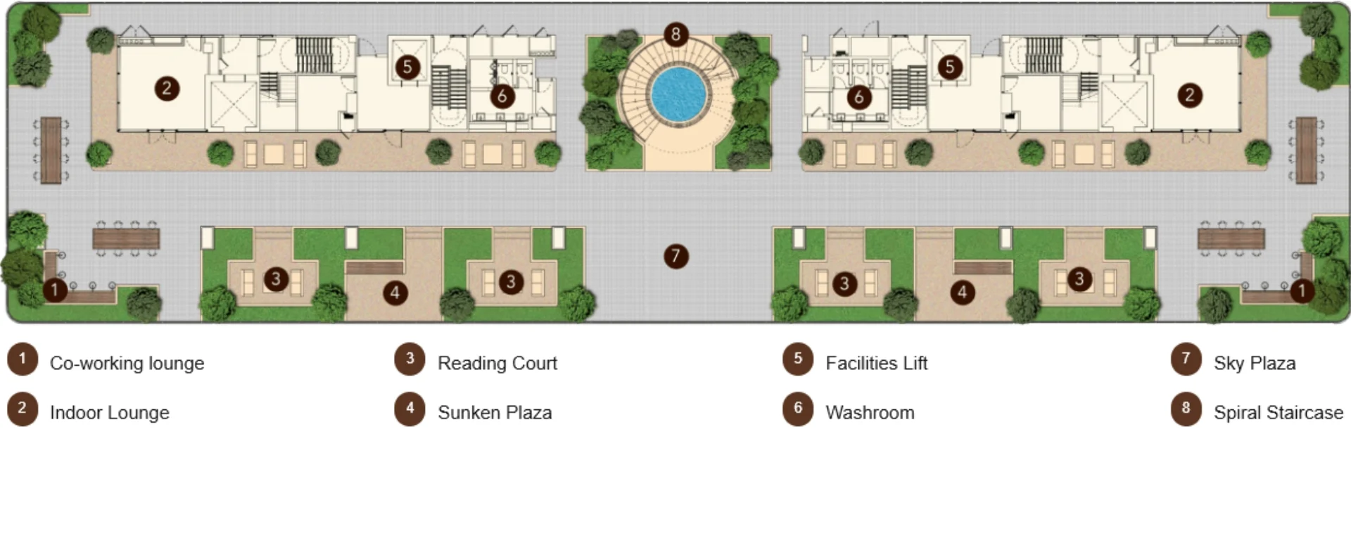 Pavilion Square KL: Floor Plan for level 66 sky garden