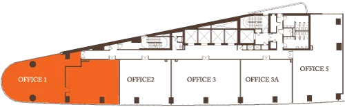 Pavilion Square Corporate Suite: layout of office 1 Type