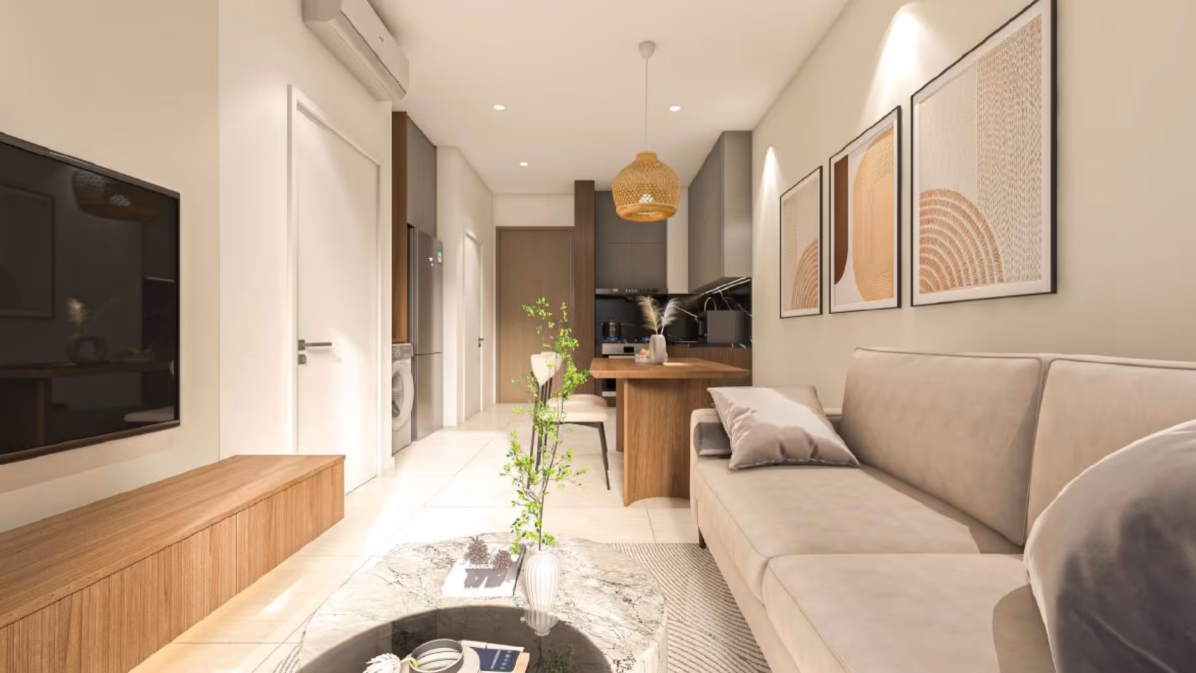 Times Square 2 Unit type A: living hall